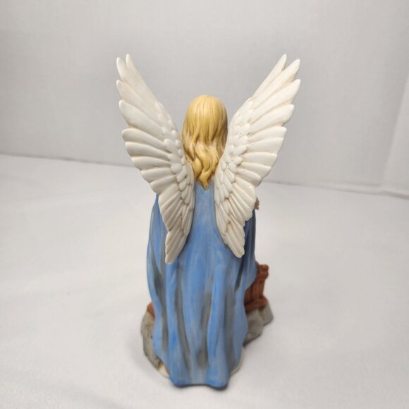 Vintage Guardian Angel 1995 HOMCO #8772 EUC 8" H x 4.5" L x 3" W - Picture 4 of 9